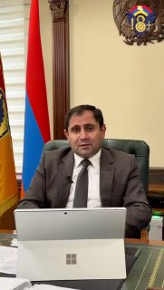 Министр обороны Армении Сурен Папикян на пресс-конференции в Аштараке
