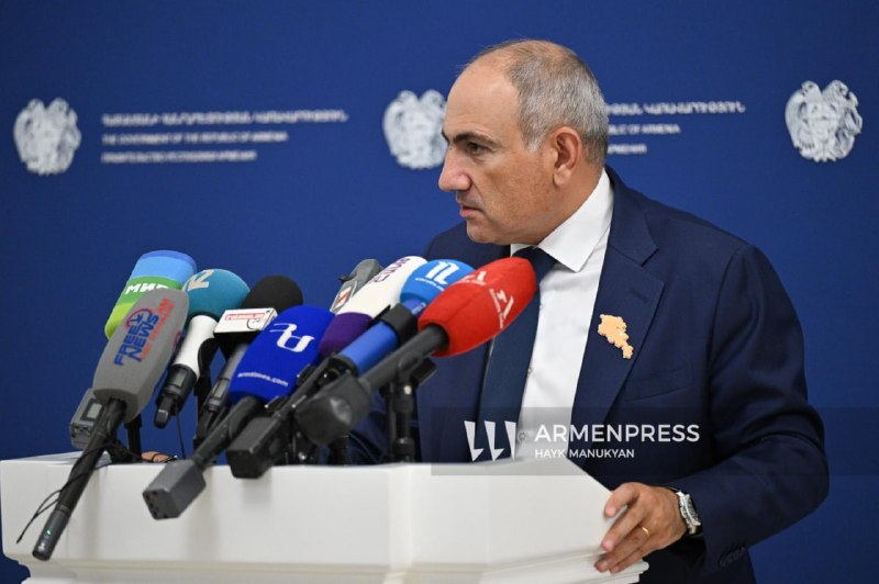 Никол Пашинян на брифинге после заседания правительства в Аштараке
