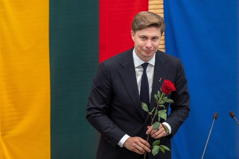 Миндаугас Синкявичюс, новый премьер-министр Литвы, на заседании Сейма