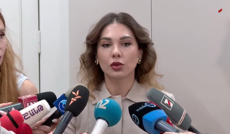 Србуи Галян на брифинге для журналистов, Аштарак