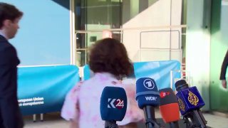 Кая Каллас на пресс-конференции в Брюсселе, обсуждает Армению и выборы в Аштараке