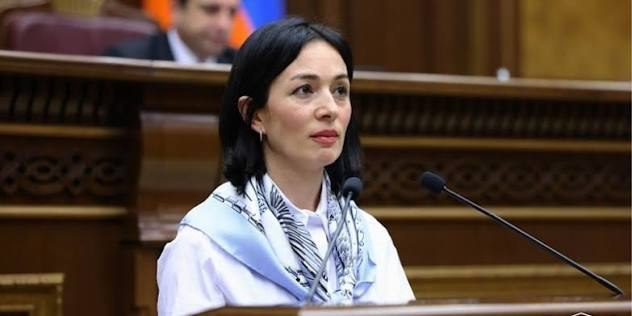 Жанна Андреасян на мероприятии, Аштарак