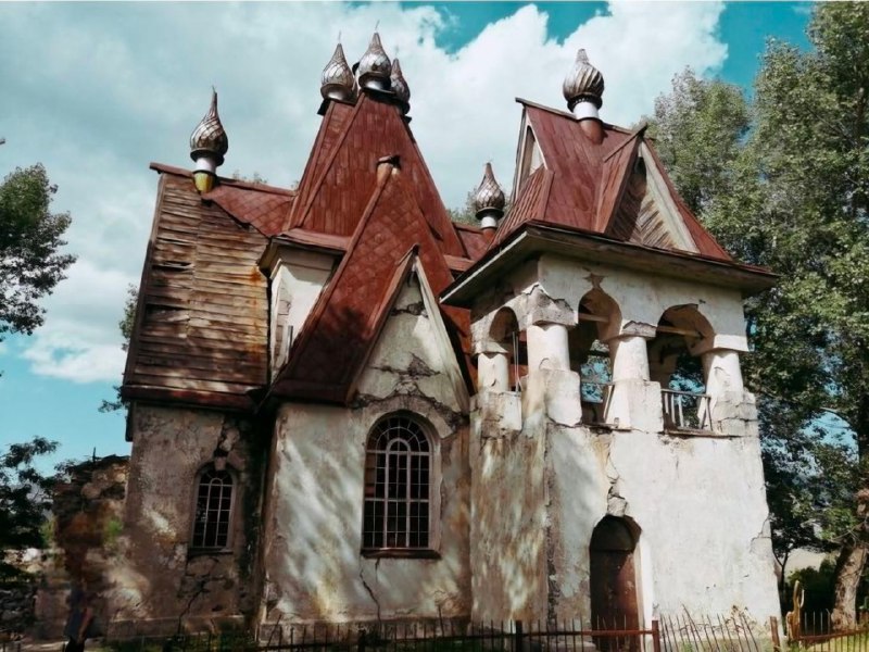 Фото церкви Святого Николая Чудотворца в Амракице до ремонта, Арагацотн