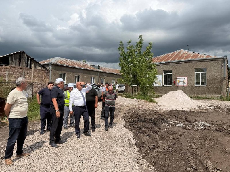 Строительство новой школы в Арагацотне, Армения