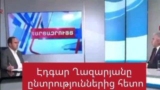 Эдгар Казарян до и после выборов в Аштараке, Арагацотн