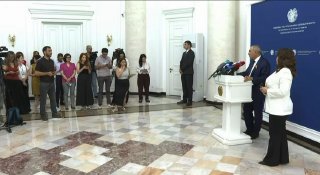 Никол Пашинян на пресс-конференции, Армения