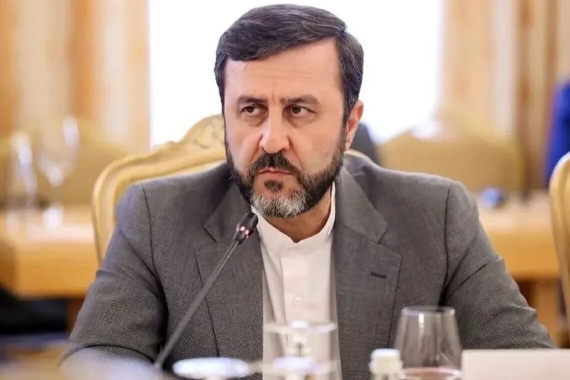 Казем Гарибабади, заместитель министра иностранных дел Ирана, выступает с заявлением о переговорах с США